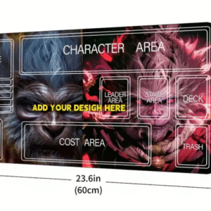 Custom Card Game Playmat – Personalized Full‑Color Design (Upload Your Own PNG)